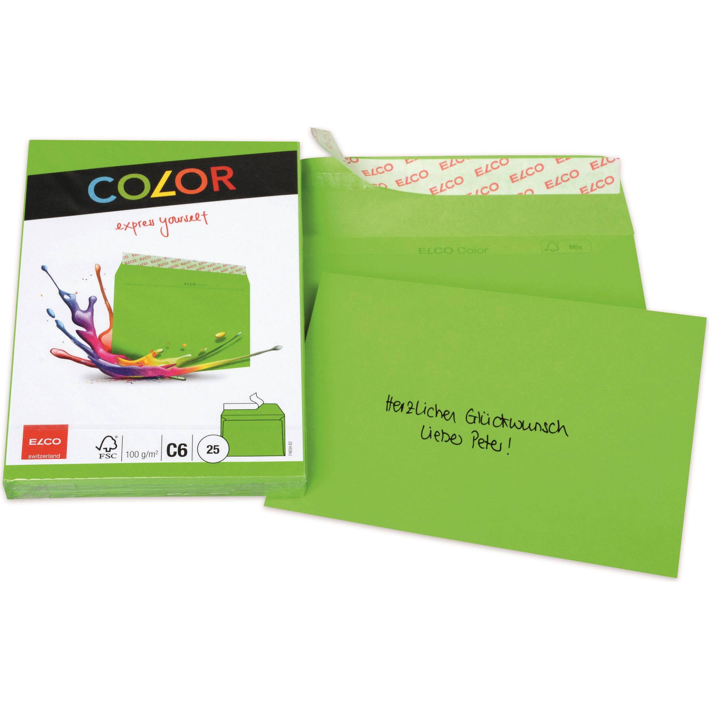Thumbnail - Elco, Briefumschlag, Color (C6, 25 x)