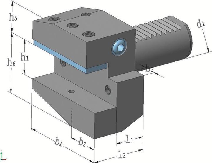 Actual product image Tecwerk Radial tool holder B1 DIN 69880 VDI30 right