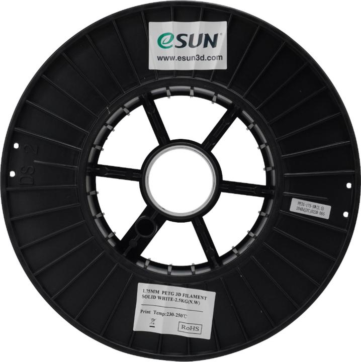 Productafbeelding eSUN PETG 1,75mm SOLID WIT 2,5kg (PETG, 1.75 mm, 2500 g, Wit)