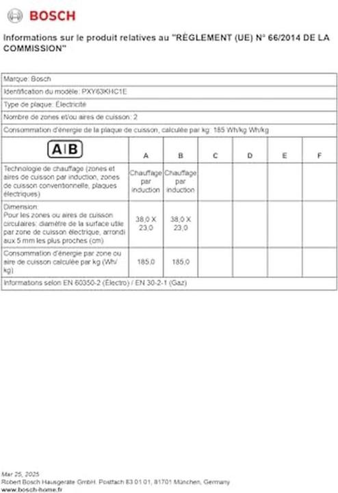 Produktbild Bosch Hausgeräte PXY63KHC1E