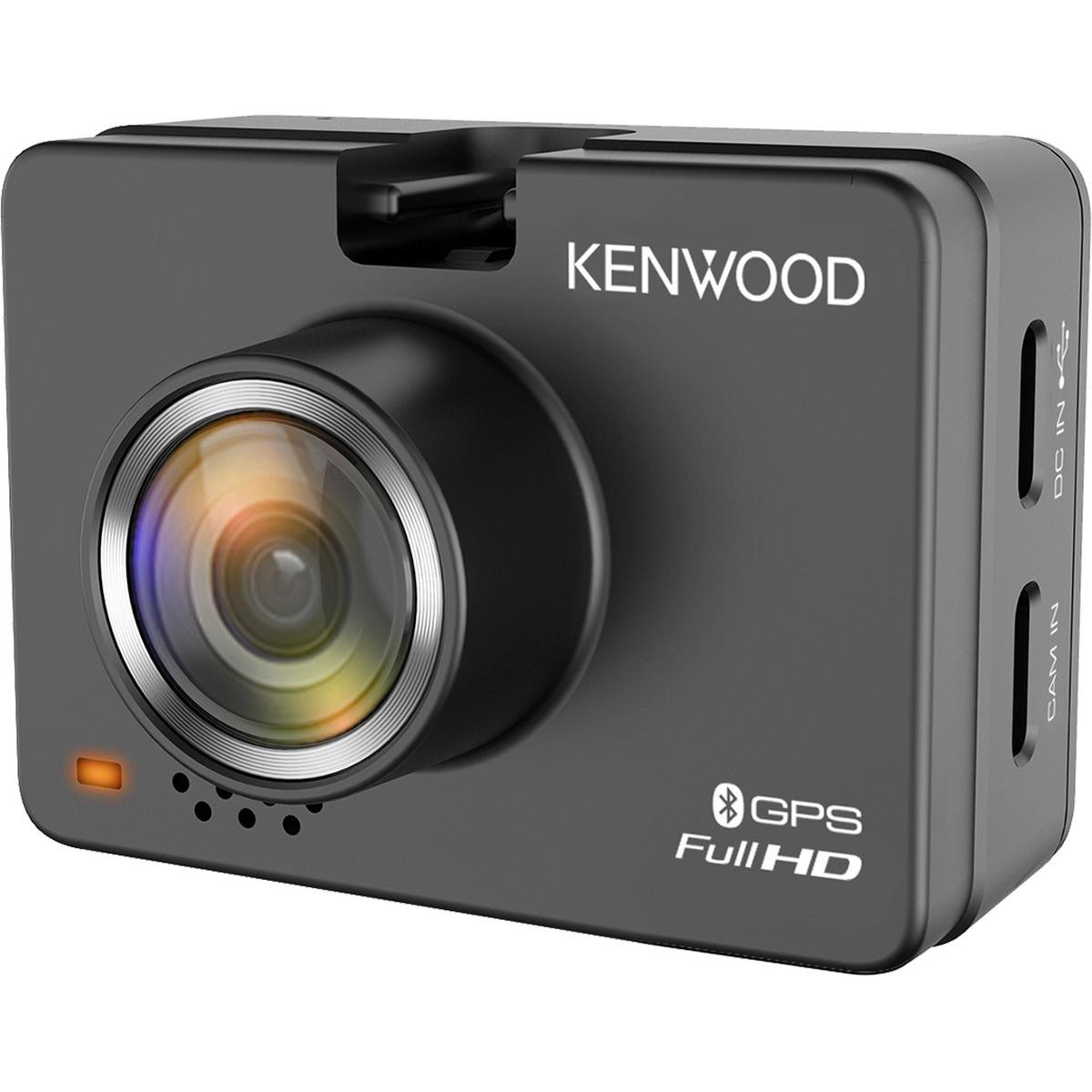 Kenwood DRV-A310W (Display integrato, WiFi, Ricevitore GPS, Accelerometro, Microfono incorporato, Full HD), Dashcam, Nero