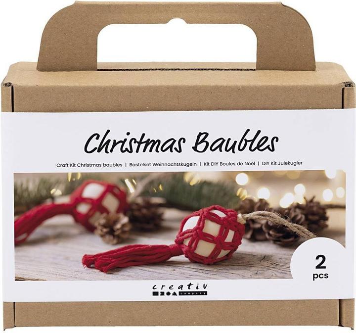 Image du produit Creativ Company Kit de bricolage Boules de Noël Macrame