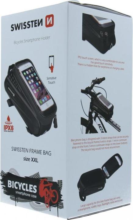 Produktbild Swissten Waterproof Fahrradhalterung 2 (Rahmentasche)