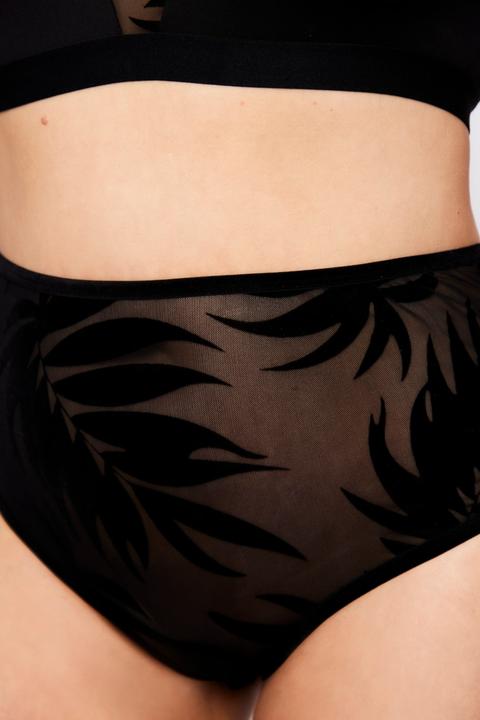 Immagine prodotto Ulla Popken Slip con Wild Leaves e stampa floccata (54)