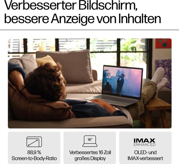 Produktbild HP Pavilion 16-af0055ng (16", Intel Core Ultra 5 125U, 16 GB, 512 GB, DE)