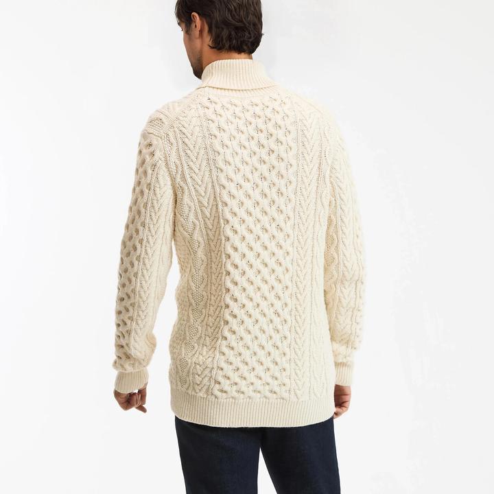 Produktbild La Redoute Collections Rollkragenpullover mit Zopfmuster (L)