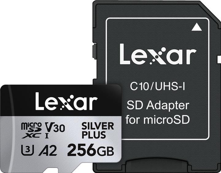 Immagine prodotto Lexar Professionale Silver Plus (256 GB, microSDXC, U3, UHS-I)