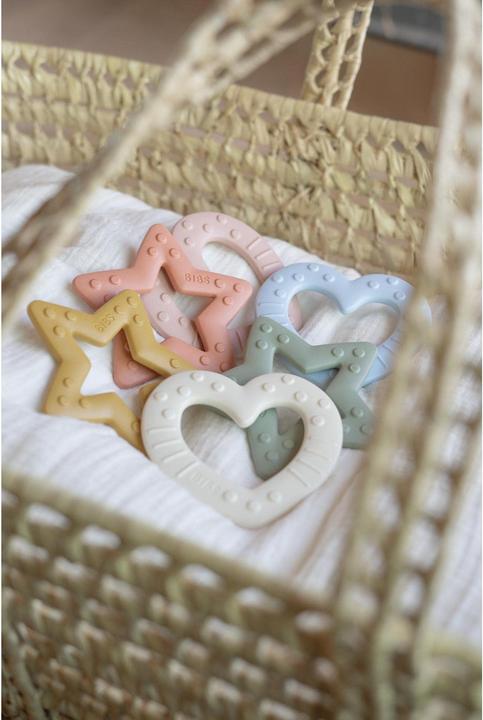 Produktbild Bibs Beissring Baby Bities Herz, Sage