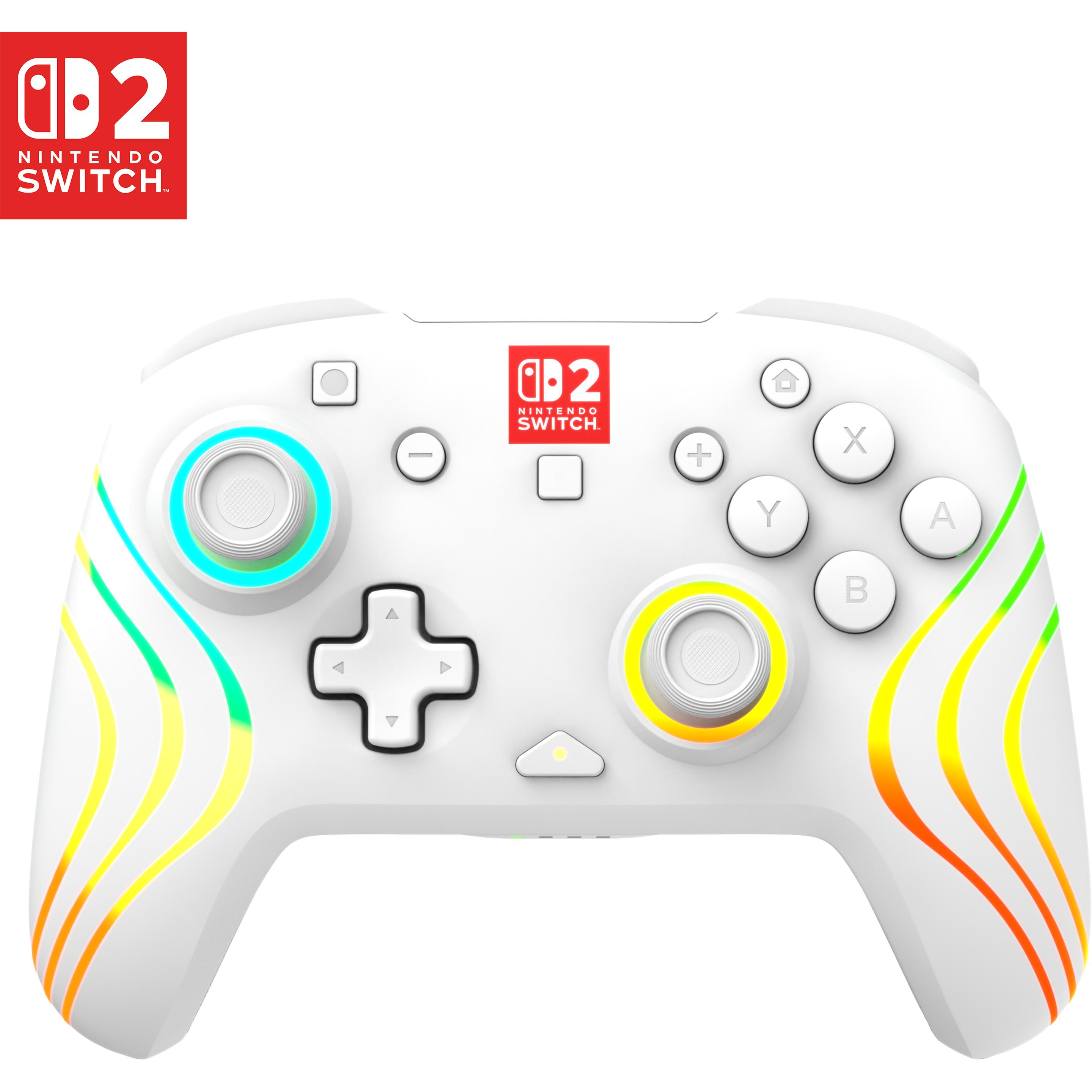 Turtle Beach Afterglow Wave Wireless (Switch, Switch Lite, Switch OLED), Controller gaming, Bianco, Multicolore