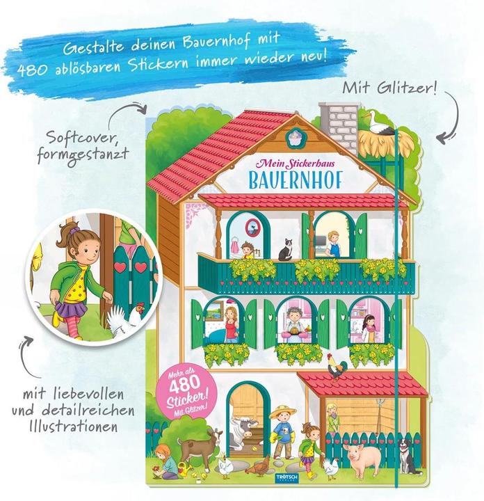 Produktbild Stickerhaus Bauernhof 23x31 cm 24 Seiten