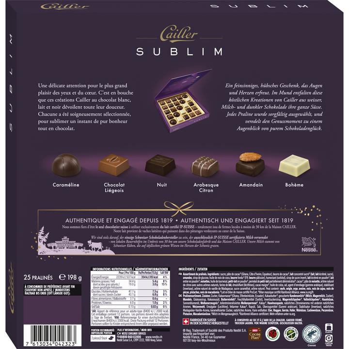 Actual product image Cailler Pralinés Sublim Le Coffret (198 g)