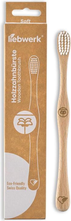 Actual product image Liebwerk Wooden toothbrush Soft Palm (Soft, 1 x)