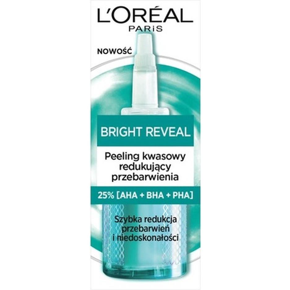L'Oréal Paris, Pulizia viso, L'Oreal Bright Reveal Peeling acido che riduce lo scolorimento 25Ml (Scrub detergente, 25 ml)
