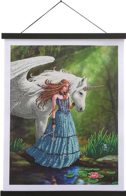 Produktbild Craft Buddy Crystal Art Bild "Enchanted Pool" 35x45 cm Scroll
