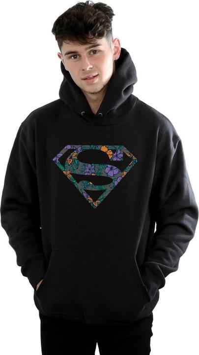 Immagine prodotto Superman Floral Logo 1 Felpa con Cappuccio Uomo (3XL)