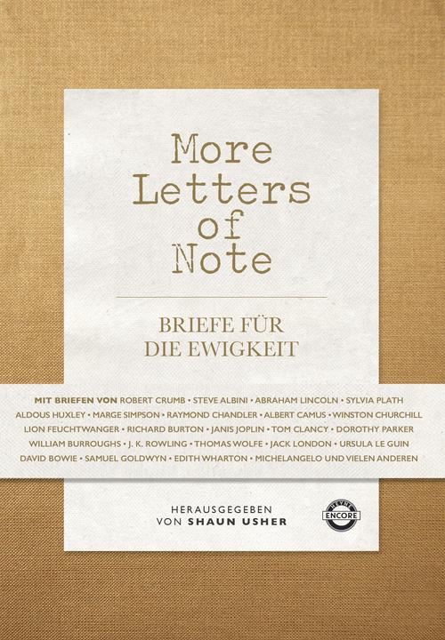 Produktbild More Letters of Note (Deutsch, Shaun Usher, 2016)