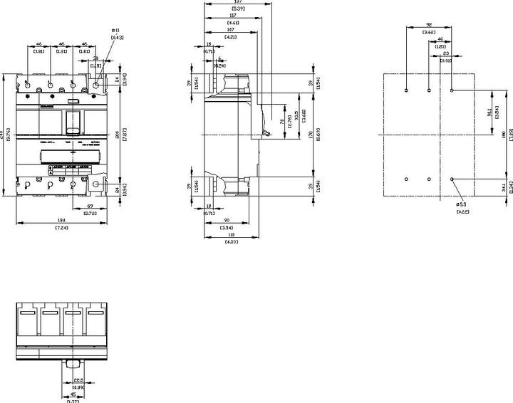 Immagine prodotto Siemens 3VA5335-6GF41-0AA0Interruttore automatico 3VA5 UL Frame 400