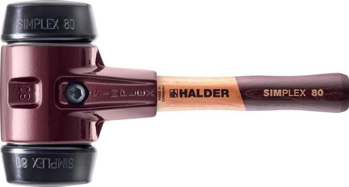 Produktbild Halder SIMPLEX-Schonhammer Tempergussgehäuse Holzstiel