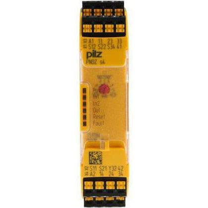 Pilz 751184 PNOZ s4 C 24VDC 3 n/o 1 n/c rivestito, Relais