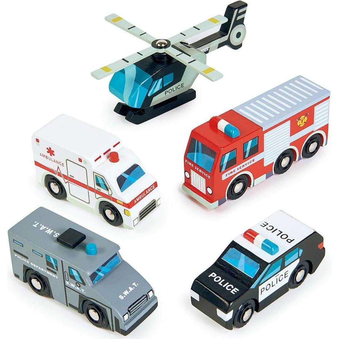 Tender Leaf Toys Rettungsfahrzeuge