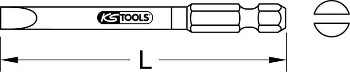 Actual product image KS Tools 918.3350 (Hexagonal, Screw slot)