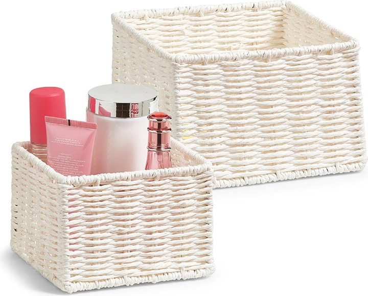 Storage basket (2 x, 16 x 16 x 11 cm, 20 x 20 x 13 cm)