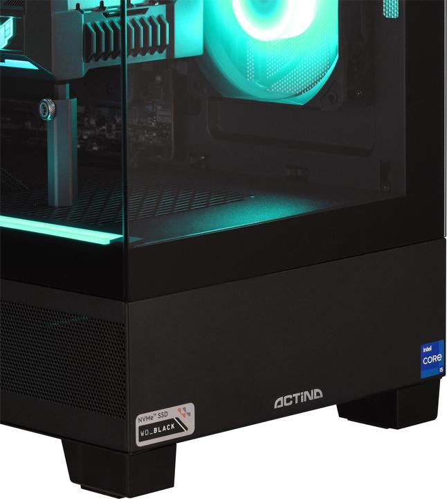 Produktbild Actina 5901443383758 PC AMD Ryzen™ 7 7800X3D 32 GB DDR5-SDRAM 1 TB SSD NVIDIA GeForce RTX 4090 Midi (1000 GB, 32 GB, AMD Ryzen 7 7800X3D, GeForce RTX 4090)