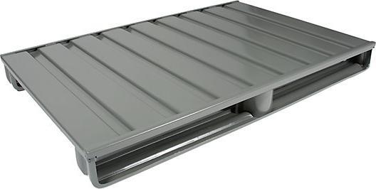 Actual product image Heson-Werk Flat steel pallet, LxW 1200 x 1000 mm, max. load 1500 kg, mouse grey.