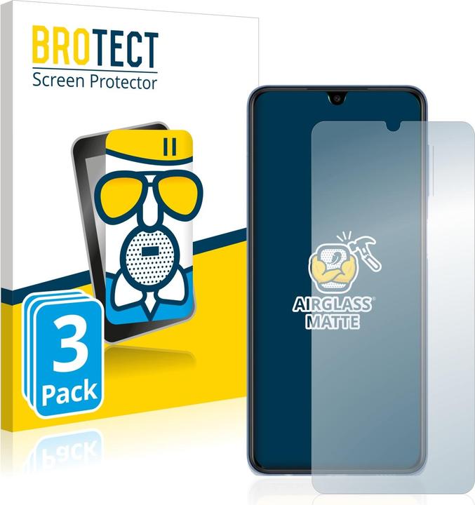 Produktbild BROTECT AirGlass Panzerglasfolie Matt (3 Stück, Samsung Galaxy M22)