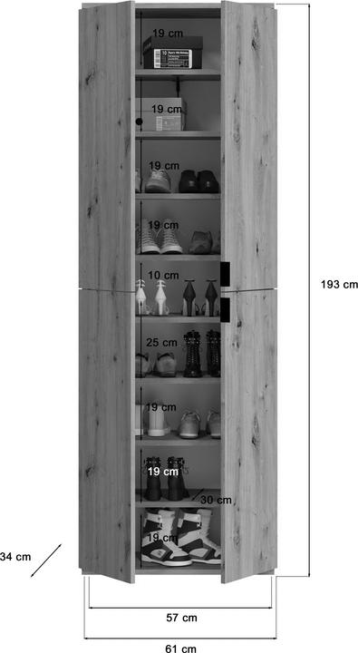 Produktbild Xonox Home Projekt X (61 x 34 x 193 cm)