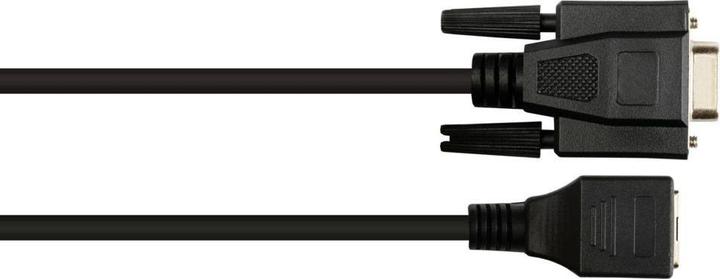 Actual product image Varia Adapter cable RJ45 socket to RS232 serial D-SUB 9-pin socket, 1:1, black, 0.1m (0.10 m)