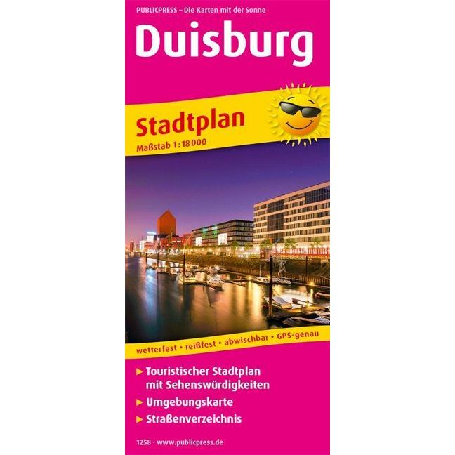 PublicPress Stadtplan Duisburg(1258), Landkarte