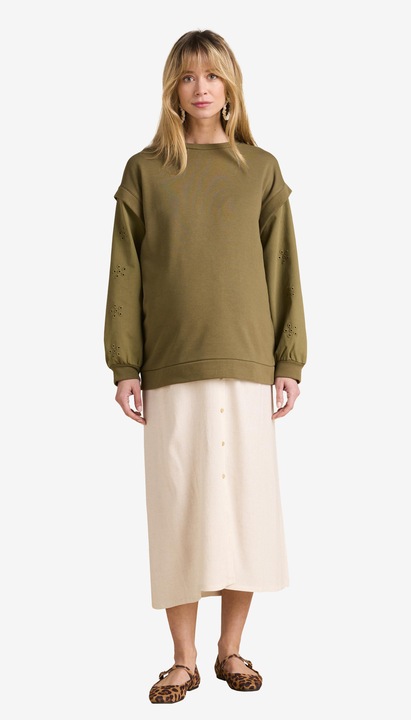 Actual product image Envie de Fraise Umstands-Sweatshirt mit Materialmix (W32/L34)