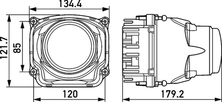 Image du produit Hella Insert de phare gauche LED DE Montage pour FENDT AGCO