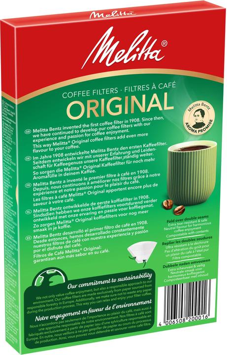 Image du produit Melitta Filtre en papier