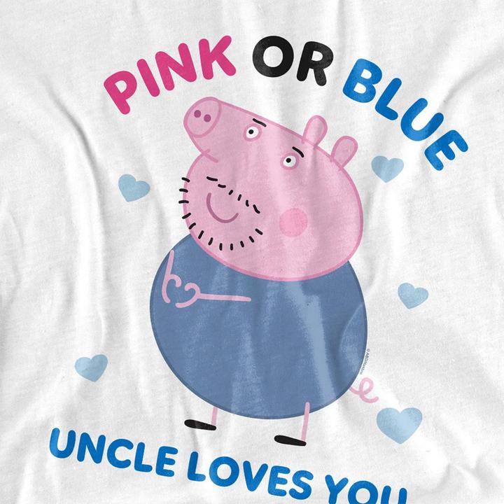 Image du produit Peppa Pig Pink Or Blue Uncle Pig Loves You TShirt (M)