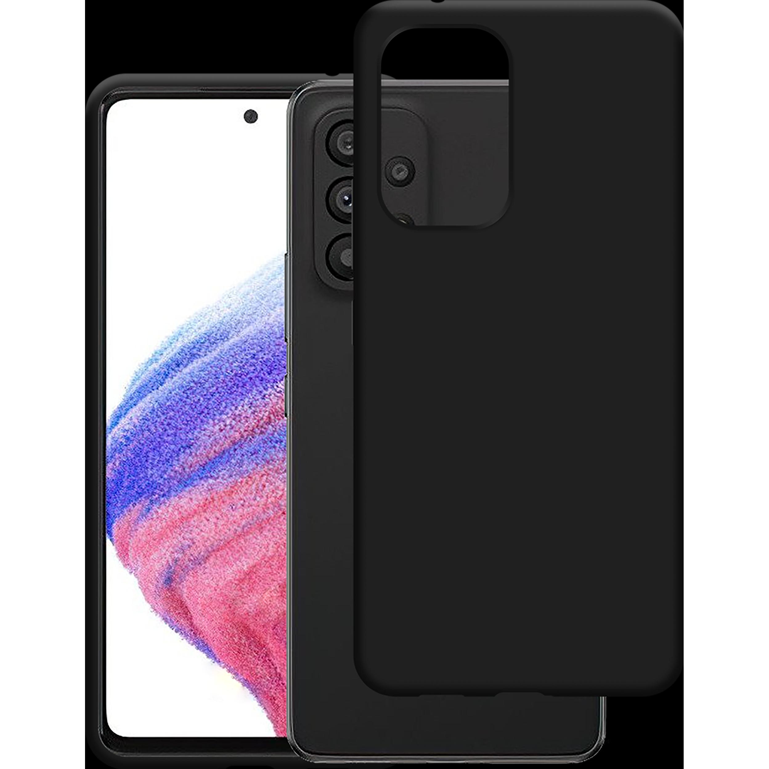 Cazy Silikon Hülle Kompatibel mit Samsung Galaxy A53 - Soft TPU Schutz - (Samsung Galaxy A53), Smartphone Hülle, Schwarz
