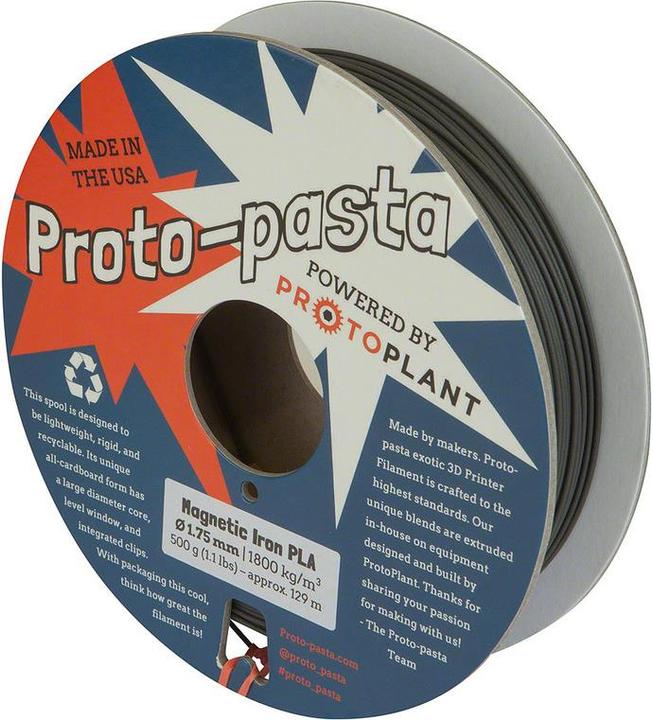 Proto-pasta Magnetic iron (Metal, 1.75 mm, 500 g, Silver)