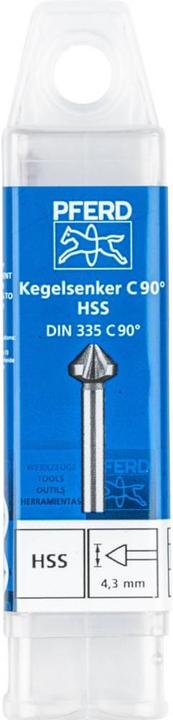 Produktbild Pferd KES HSS DIN 335 C90° 4,3 25202100 Kegelsenker 4.3 mm HSS 1 St. (4.3 Millimeter)