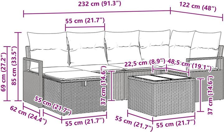 Produktbild vidaXL gartenmöbel