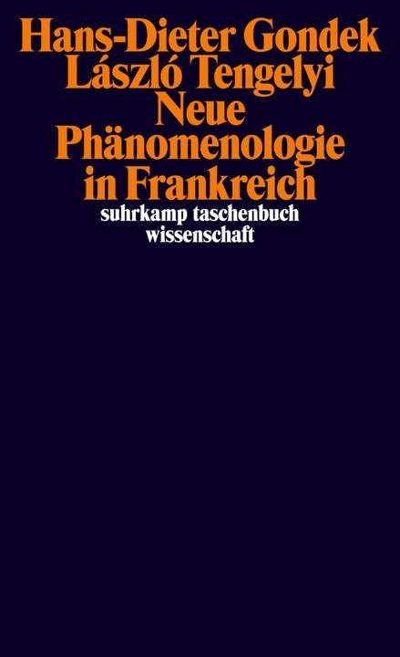 Produktbild Neue Phänomenologie in Frankreich (Deutsch, Hans-Dieter Gondek, László Tengelyi, 2011)
