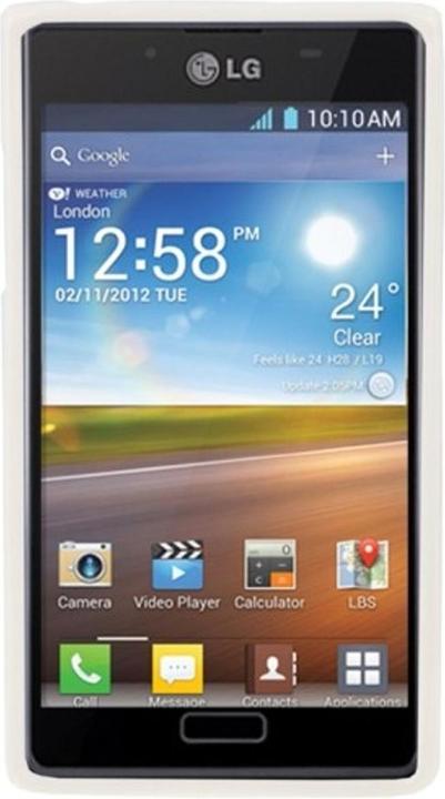 Produktbild König Design Schutzhülle TPU Punkte Case für Handy LG Optimus L7 / E705 weiss/bunt (LG Optimus L7)