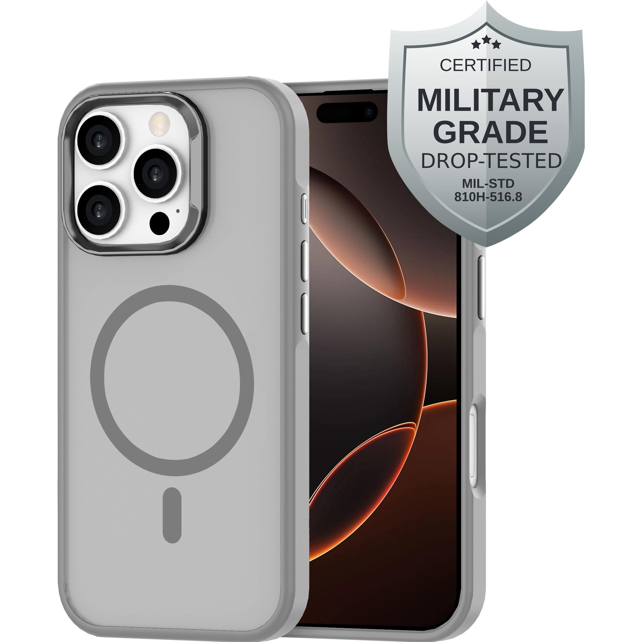 Cazy Silikon Hülle Soft TPU Schutz (Apple iPhone 16 Pro), Smartphone Hülle, Grau