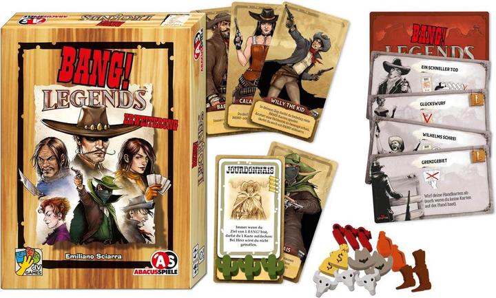 Produktbild Abacus BANG! Legends (d) (Deutsch, 4 - 7 Spieler)