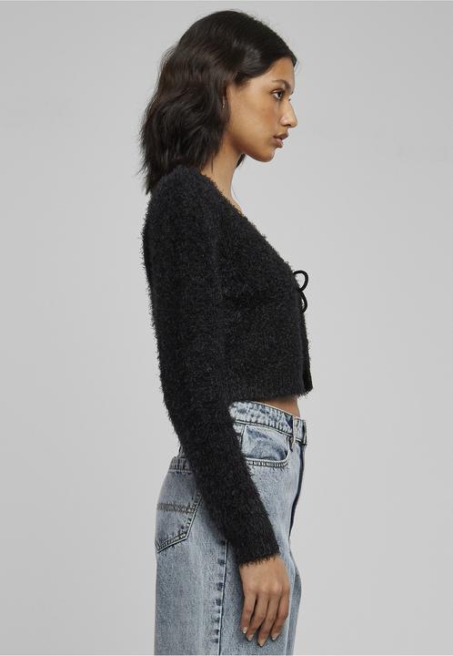 Produktbild Urban Classics Ladies Tied Cropped Feather Cardigan (M)