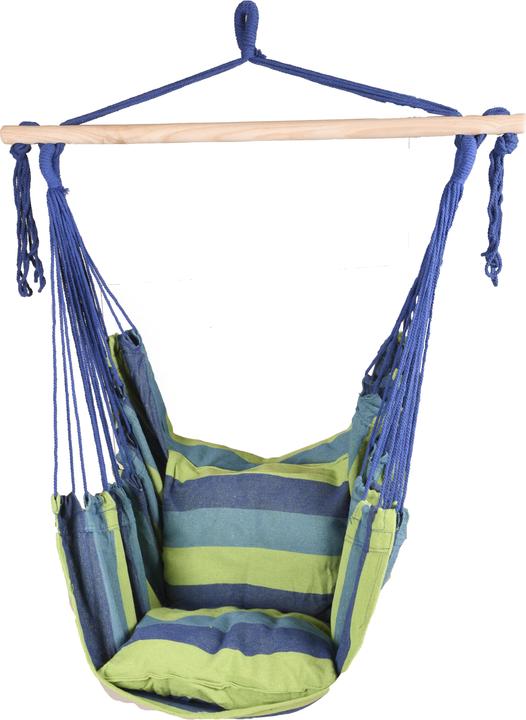 Actual product image Garden Pleasure Hammock chair TOBAGO blue/green Hammock chair (120 kg)