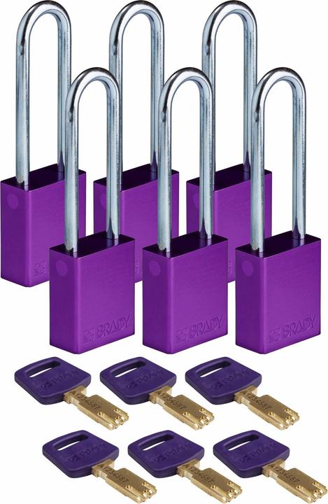 Immagine prodotto Brady Lucchetti di sicurezza in alluminio SafeKey