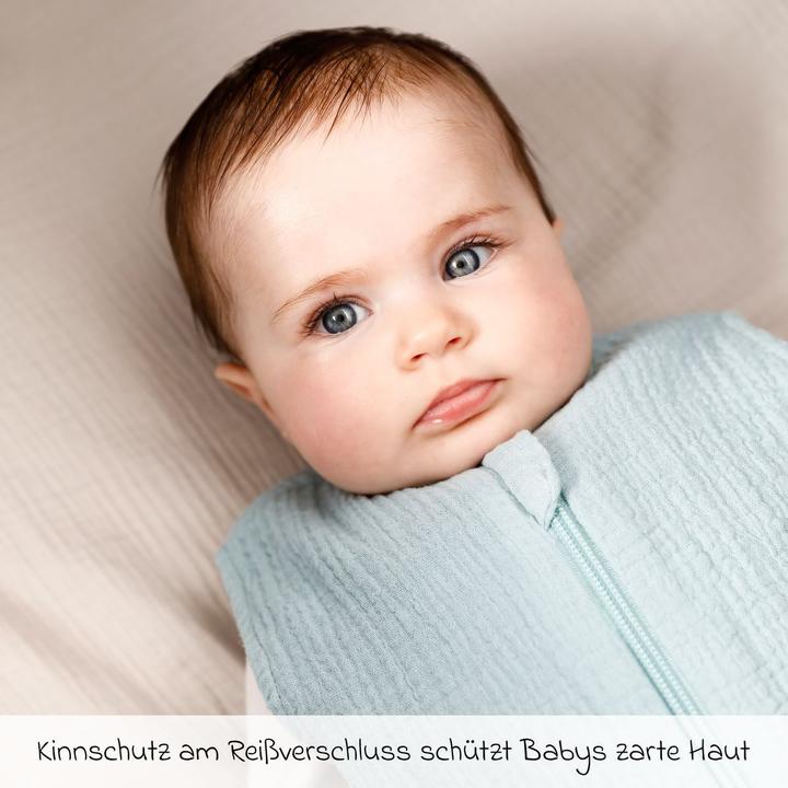 Produktbild La Loona LaLoona Schlafsäcke Sommer-Schlafsack Musselin / Mull - Mint (0.5 TOG, Sommer)