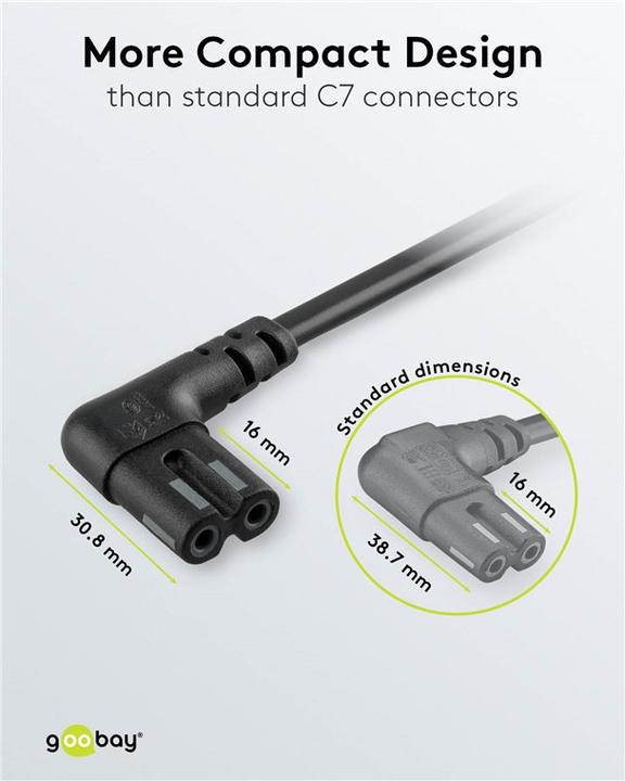 Actual product image Goobay Euro connection cable (1 m)