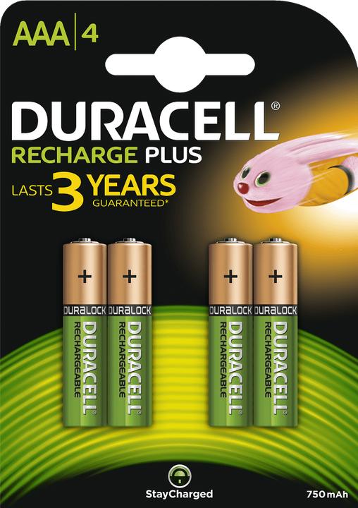 Duracell Recharge Plus (4 pcs., AAA, 750 mAh)